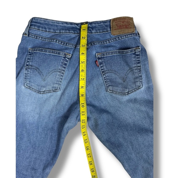 Levi's 519 Vintage Jeans Low Mid Rise Stretch Flare Medium Wash 32 Inseam JR 7 - Picture 5 of 15